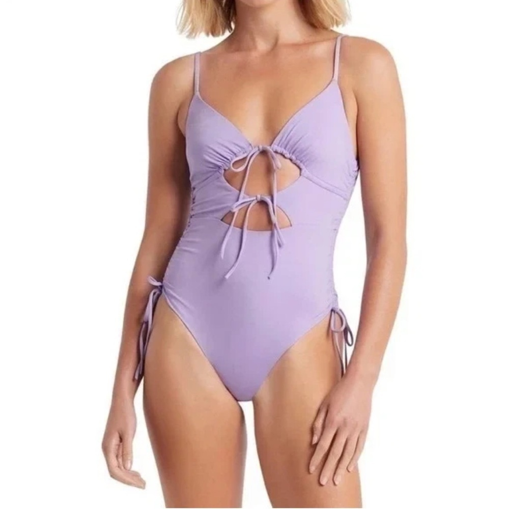 Bond-Eye Australia "Tied Together"  one piece swimsuit medium B1706